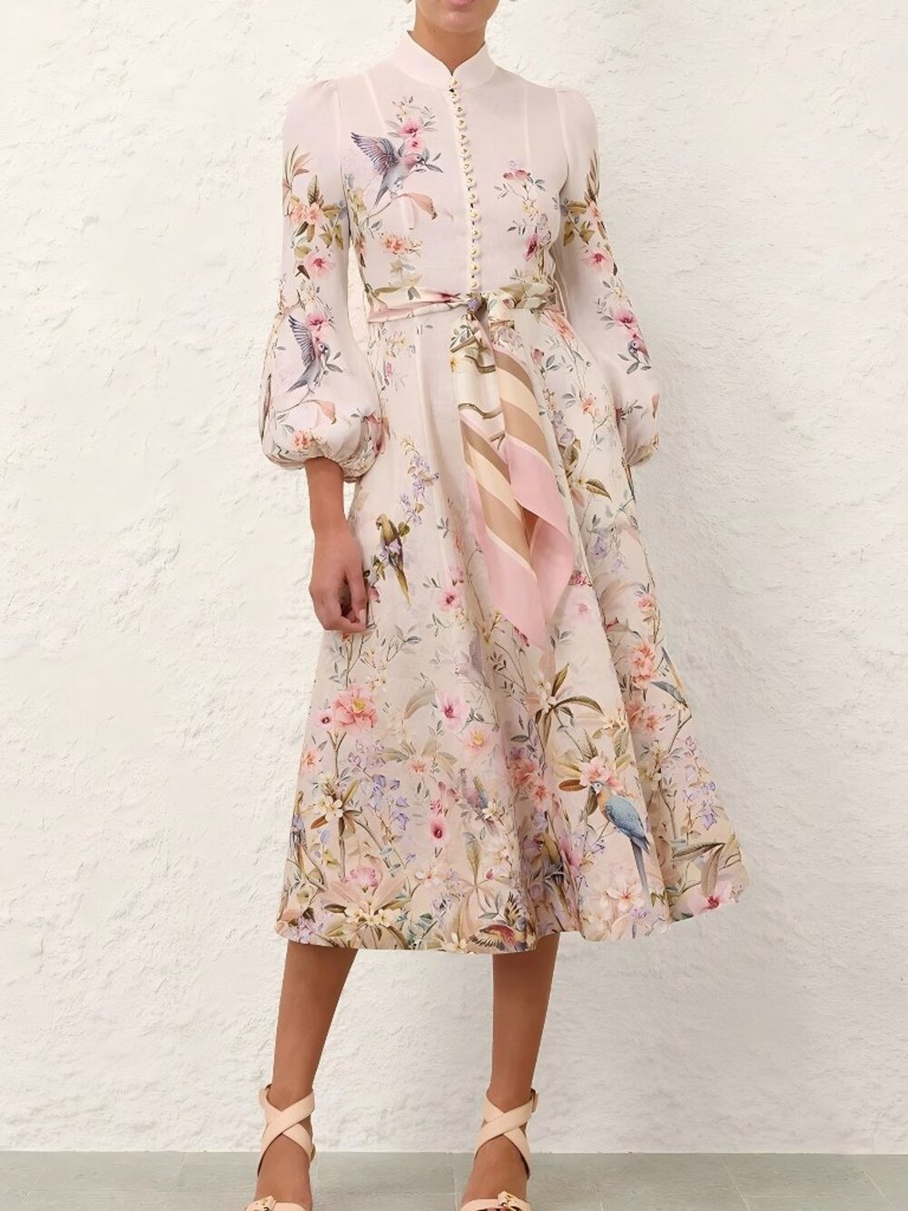Zimmermann REBELLION BUTTON MIDI DRESS